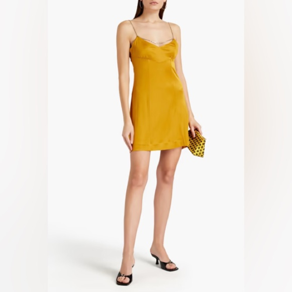 Alexa Chung Crystal Chain Slip Dress